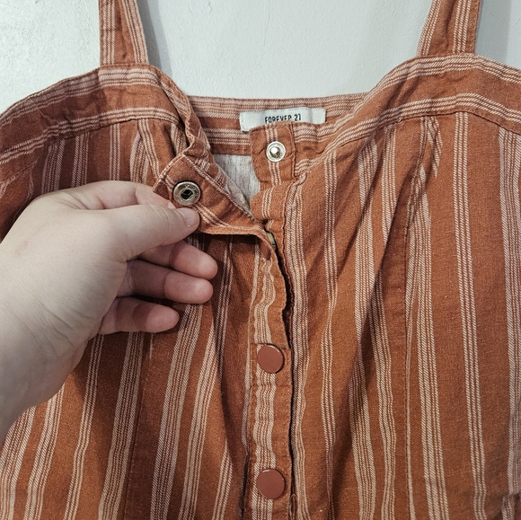 Forever 21 Snap Button Sleeveless Mini Dress! - Picture 4 of 6